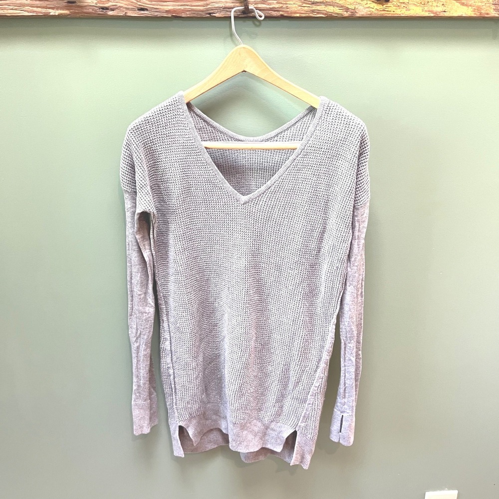 Lululemon The Sweater Life Casual Pullover‎ Cashmere Blend V-Neck Top Women's- 6